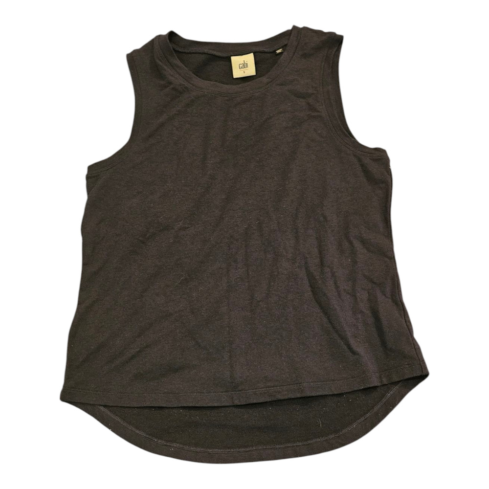 CAbi Small Black Sleeveless Pullover Shirt